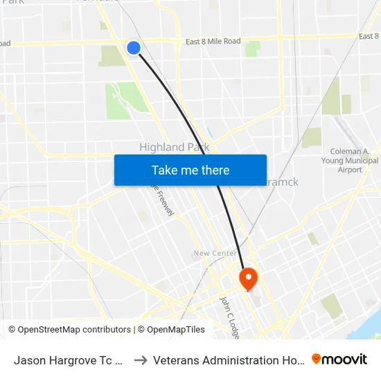 Jason Hargrove Tc Bay 8 to Veterans Administration Hospital map