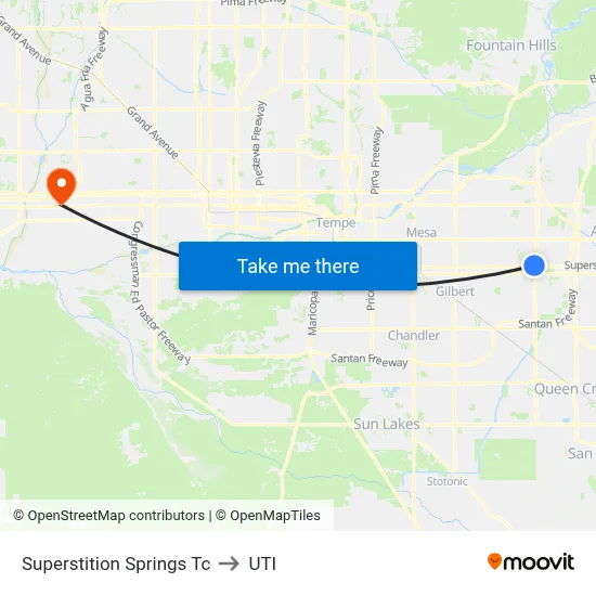 Superstition Springs Tc to UTI map