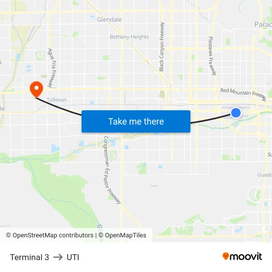 Terminal 3 to UTI map