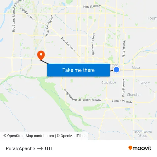 Rural/Apache to UTI map