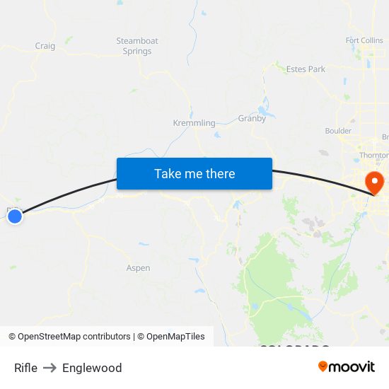 Rifle to Englewood map