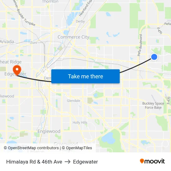 Himalaya Rd & 46th Ave to Edgewater map