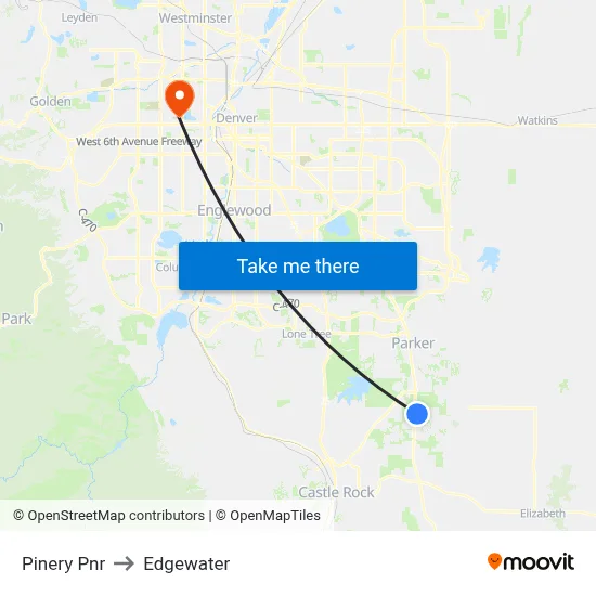 Pinery Pnr to Edgewater map