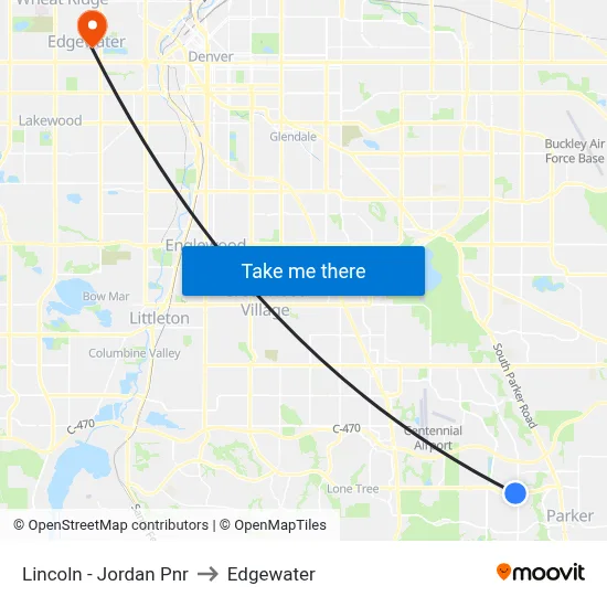 Lincoln - Jordan Pnr to Edgewater map