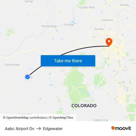 Aabc Airport Dv to Edgewater map