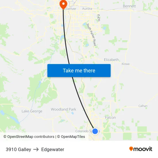3910 Galley to Edgewater map