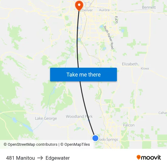 481 Manitou to Edgewater map