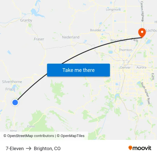 7-Eleven to Brighton, CO map