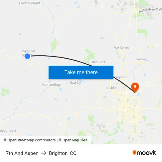 7th And Aspen to Brighton, CO map