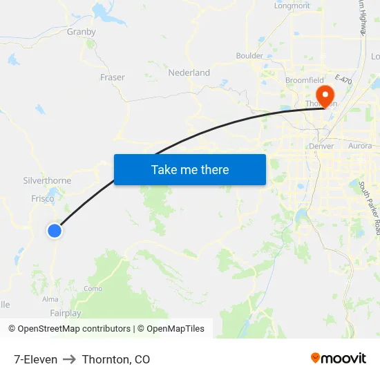 7-Eleven to Thornton, CO map
