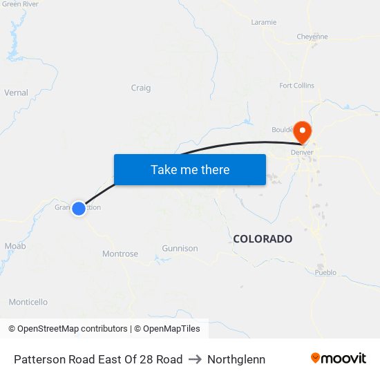 Patterson Road East Of 28 Road to Northglenn map