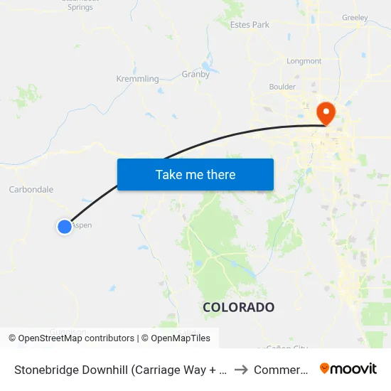 Stonebridge Downhill (Carriage Way + Stonebridge Inn) to Commerce City map