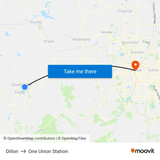 Dillon to One Union Station map