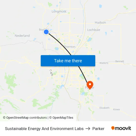 Sustainable Energy And Environment Labs to Parker map