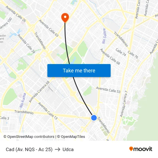 Cad (Av. NQS - Ac 25) to Udca map