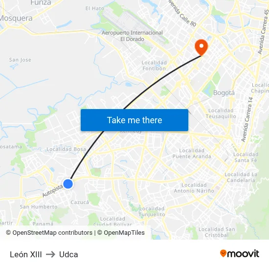 León XIII to Udca map