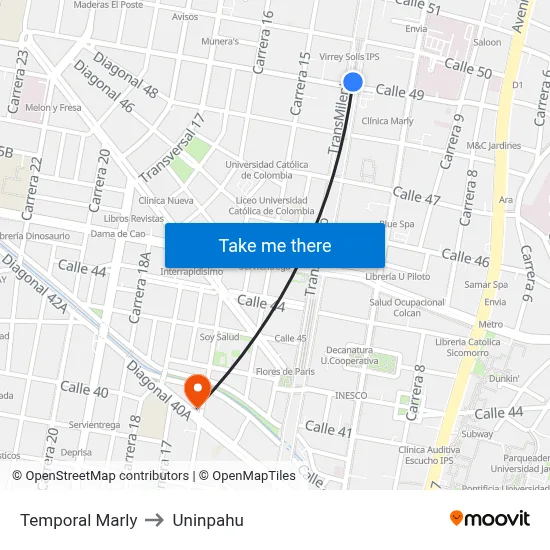 Temporal Marly to Uninpahu map