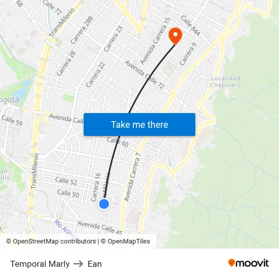 Temporal Marly to Ean map
