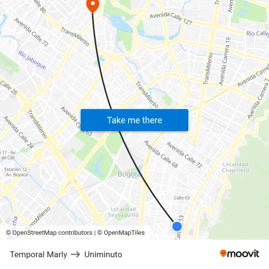 Temporal Marly to Uniminuto map