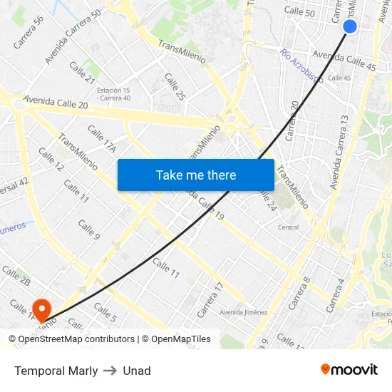 Temporal Marly to Unad map