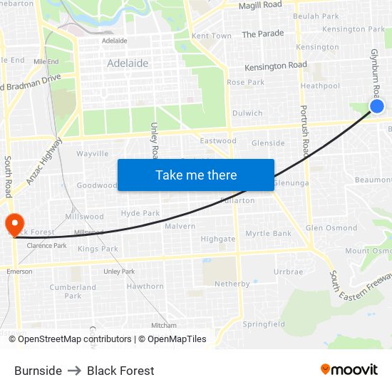 Burnside to Black Forest map