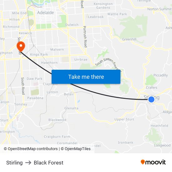 Stirling to Black Forest map