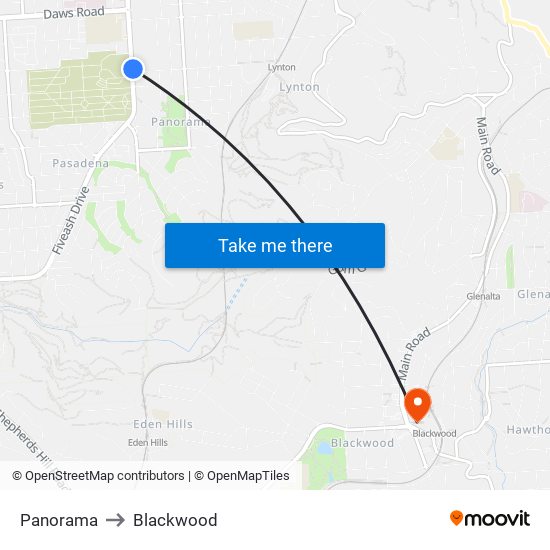 Panorama to Blackwood map