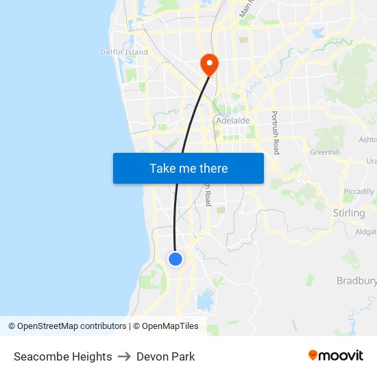 Seacombe Heights to Devon Park map