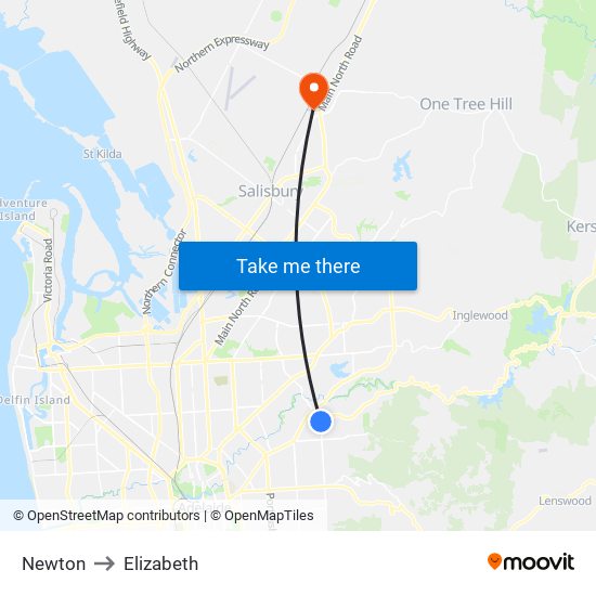 Newton to Elizabeth map