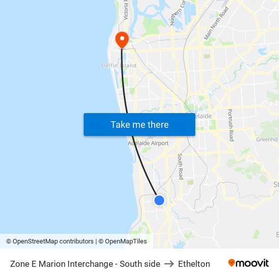 Zone E Marion Interchange - South side to Ethelton map