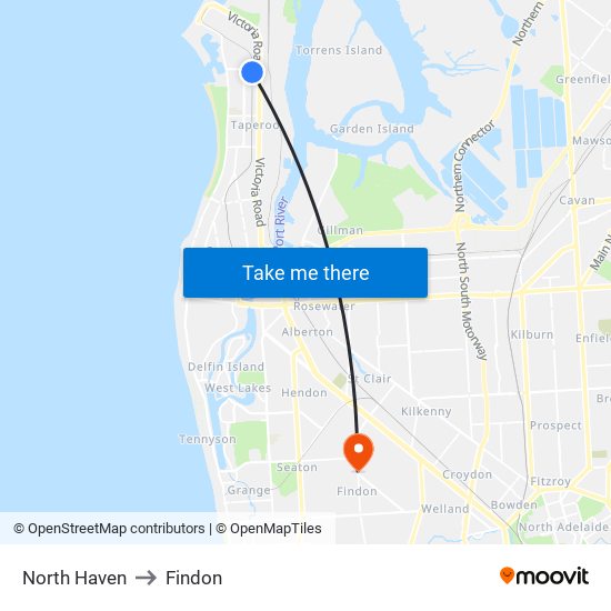 North Haven to Findon map