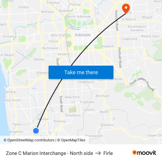 Zone C Marion Interchange - North side to Firle map