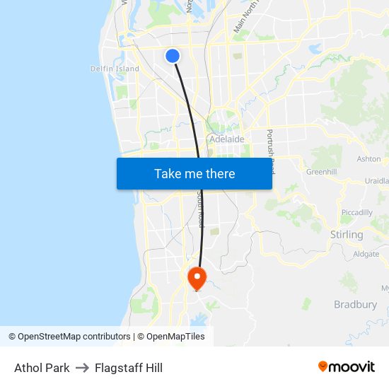 Athol Park to Flagstaff Hill map