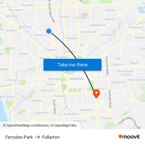 Ferryden Park to Fullarton map