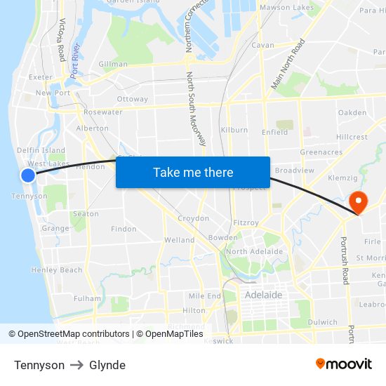 Tennyson to Glynde map