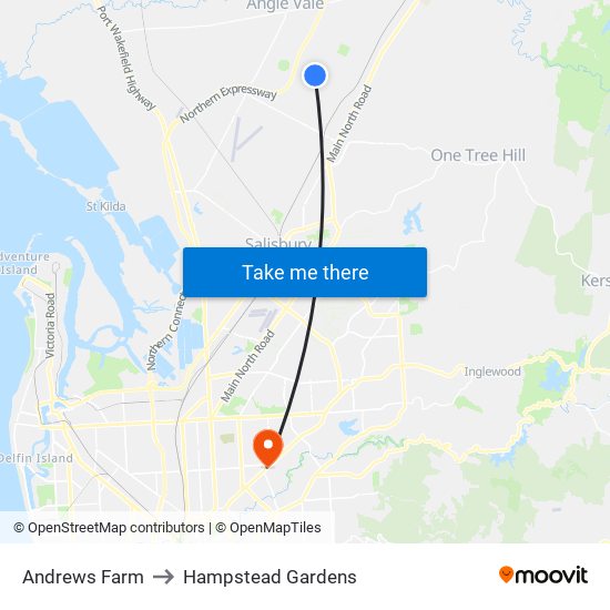 Andrews Farm to Hampstead Gardens map