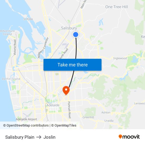 Salisbury Plain to Joslin map