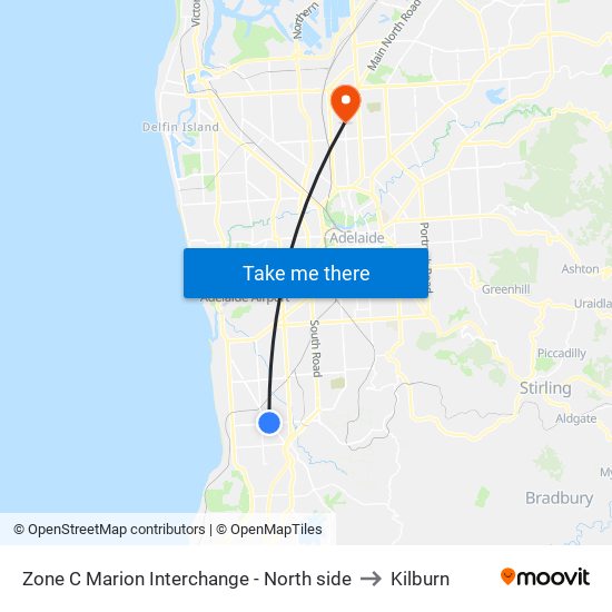 Zone C Marion Interchange - North side to Kilburn map