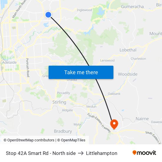 Stop 42A Smart Rd - North side to Littlehampton map