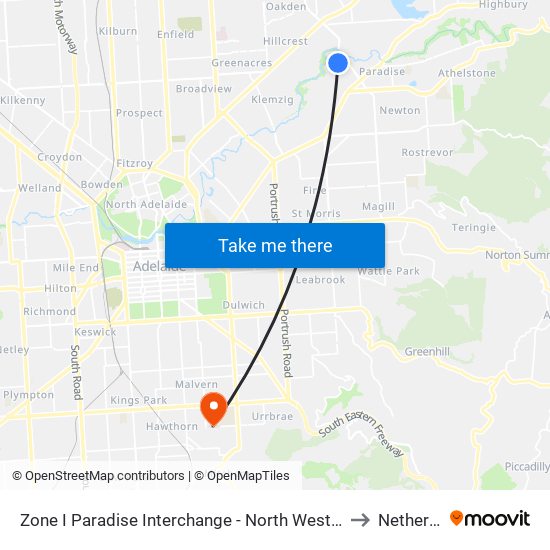 Zone I Paradise Interchange - North West side to Netherby map