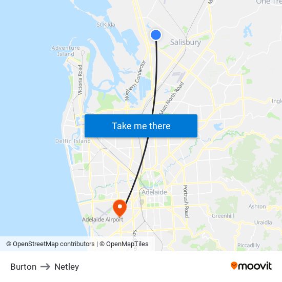 Burton to Netley map