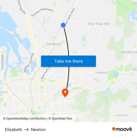 Elizabeth to Newton map