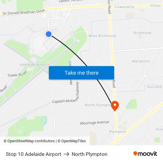 Stop 10 Adelaide Airport to North Plympton map