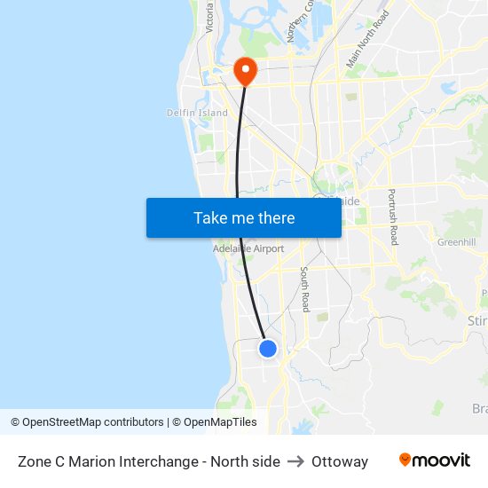 Zone C Marion Interchange - North side to Ottoway map