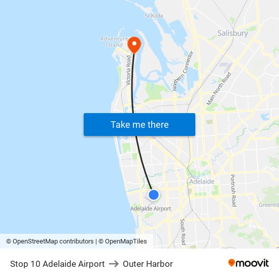 Stop 10 Adelaide Airport to Outer Harbor map