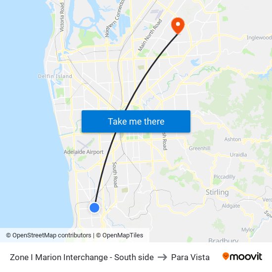 Zone I Marion Interchange - South side to Para Vista map