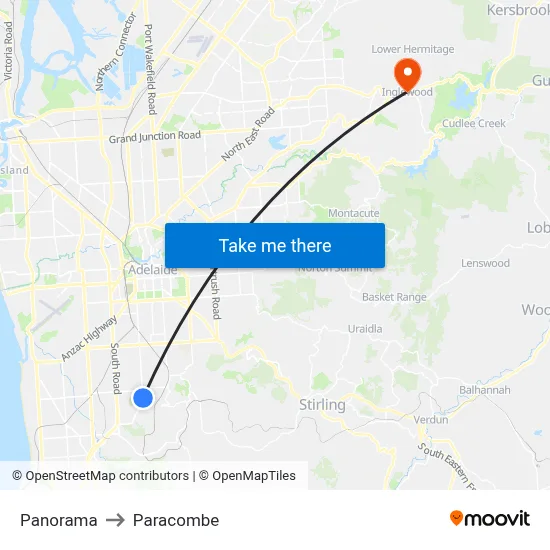 Panorama to Paracombe map