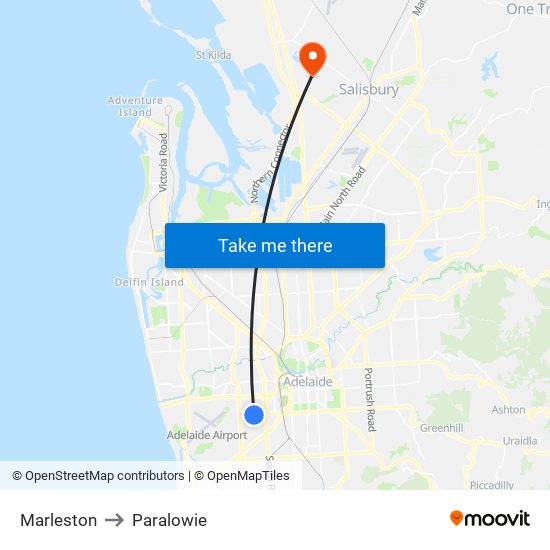 Marleston to Paralowie map
