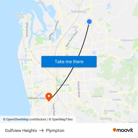 Gulfview Heights to Plympton map