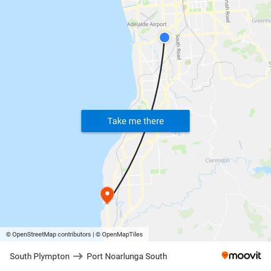 South Plympton to Port Noarlunga South map